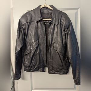 Bermans Vintage Leather Jacket, Size L